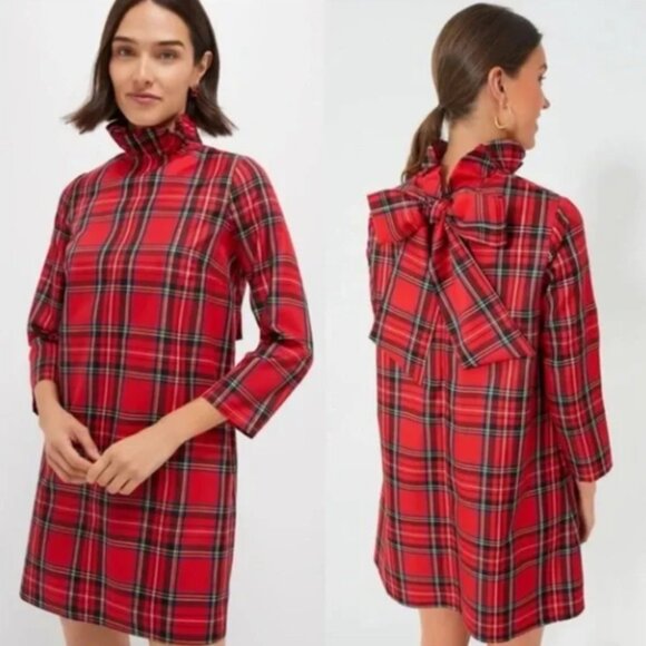 NEW Tuckernuck Royal Stewart Tartan Daphne Dress Plaid Holiday Dress - Picture 3 of 3